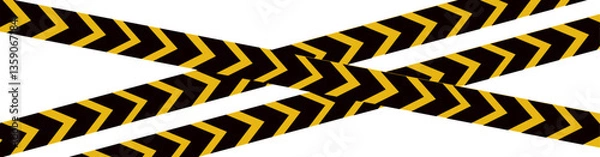 Fototapeta Warning Tape, Caution tape set of warning ribbons. Warning zone, danger tapes. Security Caution Tape Set. Warning Ribbons. Abstract Stripes for Police, Accident, Under Construction