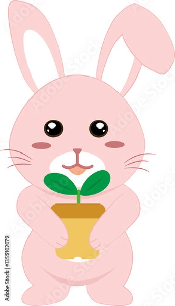 Fototapeta 토끼캐릭터