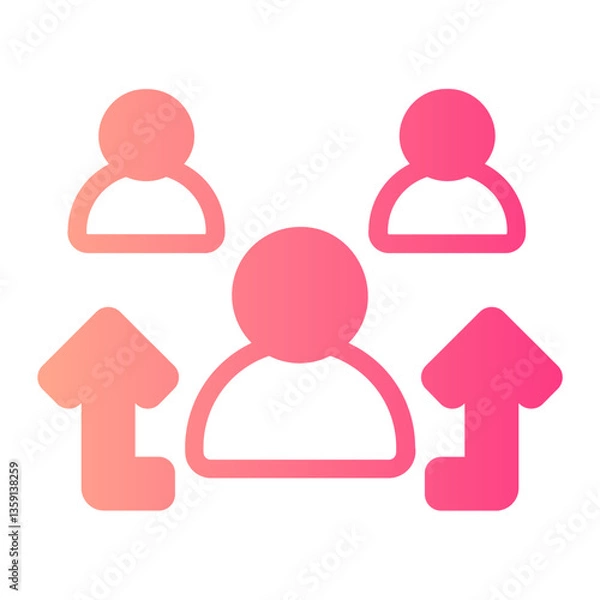 Fototapeta organization gradient icon