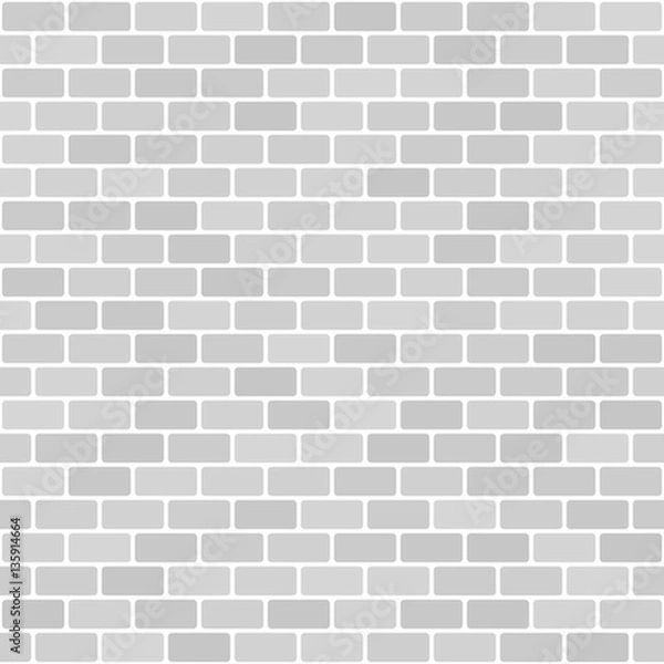 Fototapeta Brick background. Seamless vector brick wall pattern