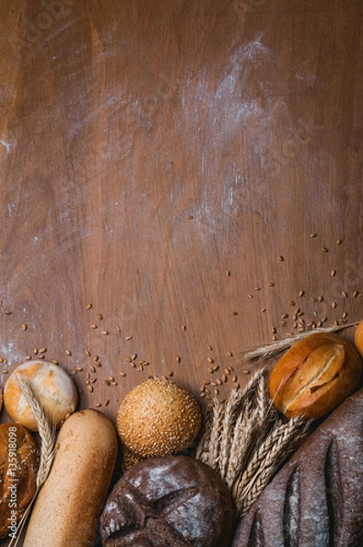 Obraz bakery products wallpaper