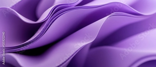 Fototapeta Abstract wavy purple layers design