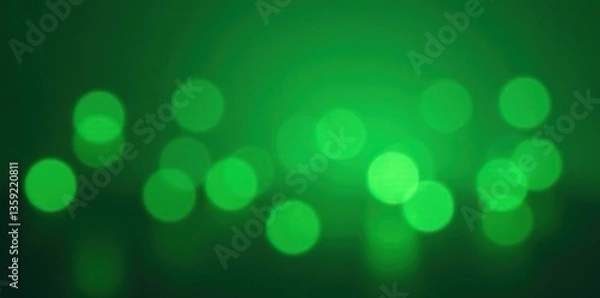 Fototapeta Bokeh green lights gradient blur festive design print abstract sparkle backdrop,  abstract, bokeh