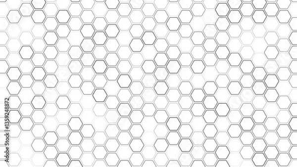 Fototapeta Abstract cube hexagon shape background. Vector banner design. geometric hexagon minimal grid graphic pattern background.