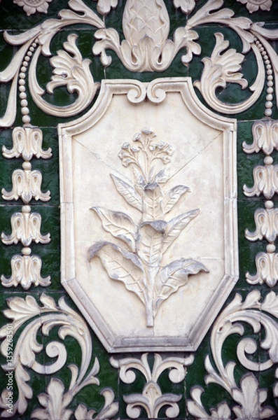 Obraz Remains of Soviet architecture and art in Kiev, Ukraine. 