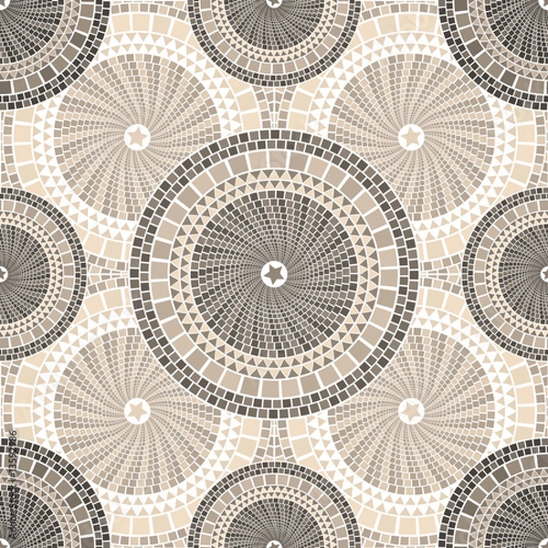 Obraz Spanish mosaic pattern in barcelona style seamless tileable