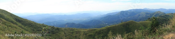 Obraz The mountain is green.