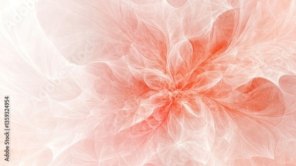Fototapeta A detailed abstract floral image showing soft colors and delicate petals