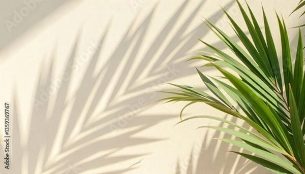 Fototapeta palm tree leaves