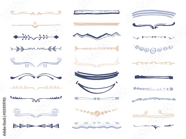 Obraz Hand drawn border.