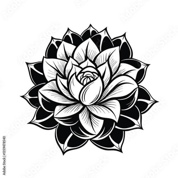 Obraz abstract flower vector illustration