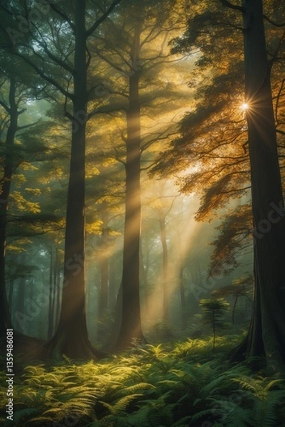 Fototapeta A glade in the forest