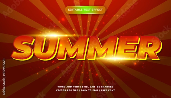 Obraz Summer Text Effect