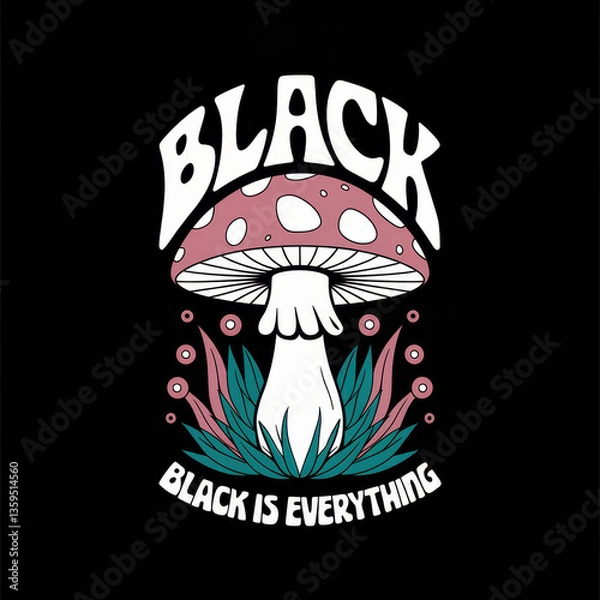Obraz Black is everything design