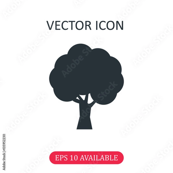 Obraz Tree icon vector