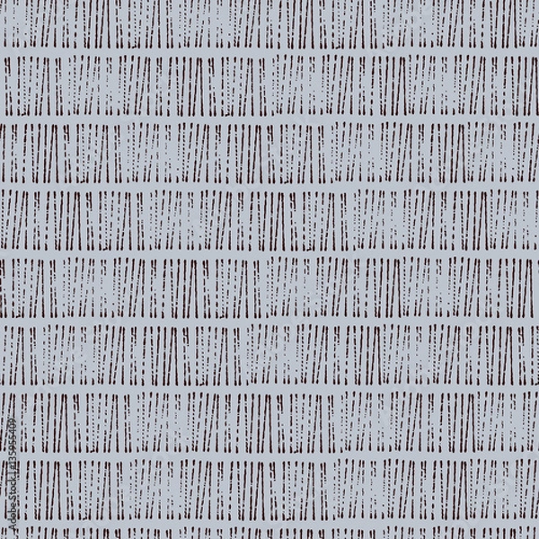 Obraz wicker texture, rustic stamp style seamless vector pattern, black and white