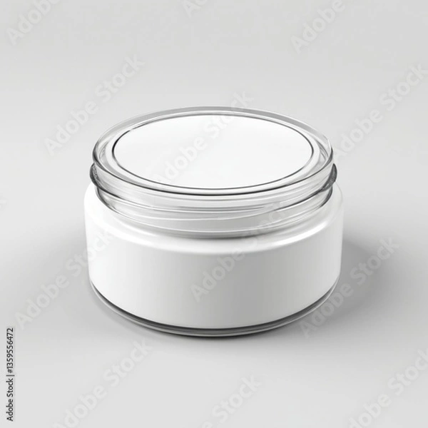 Fototapeta Cream Jar Mock up of plastic bottles