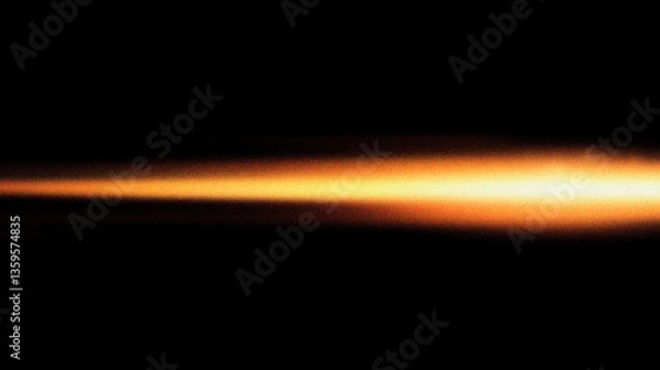 Fototapeta Grain noise texture Burning glow. Abstract light streak on dark background. Bright center