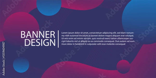 Fototapeta abstract Pink blue liquid gradient background, business technology digital communication template, illustration element, future banner poster cover pattern creative graphic vector Template