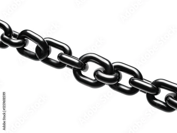 Obraz Black Metal Chain Close-Up