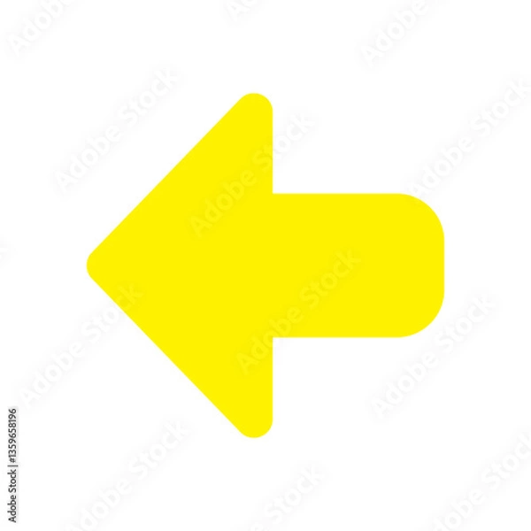 Obraz left arrow sign