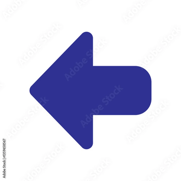Obraz left arrow sign