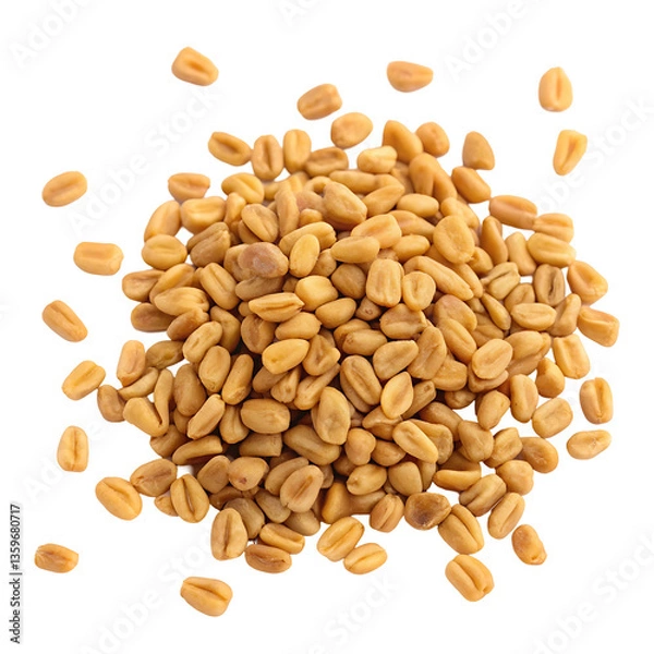Fototapeta Fenugreek Seeds Isolated Top View