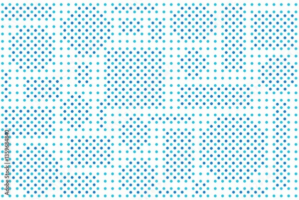 Obraz 青い水玉模様