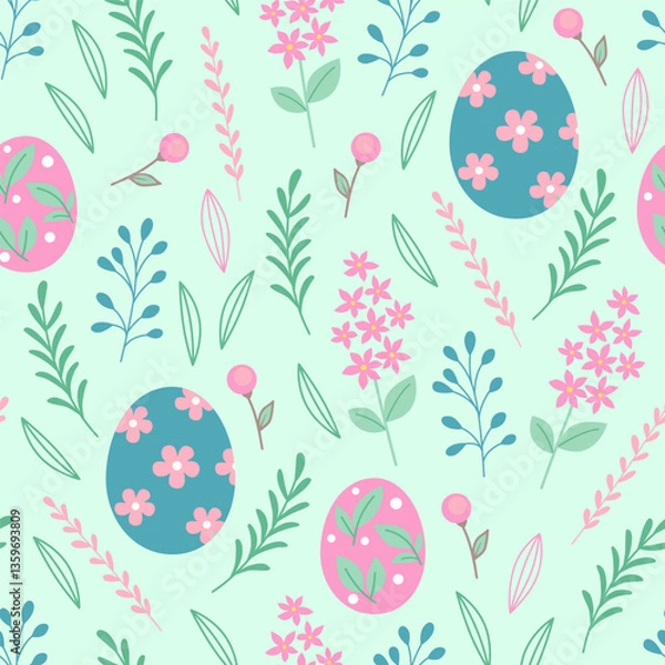 Fototapeta easter_simple_pattern09.eps