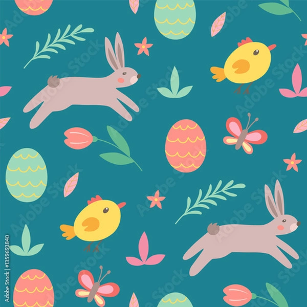 Fototapeta easter_simple_pattern10.eps