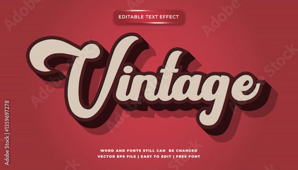 Obraz Vintage Editable Text Effect