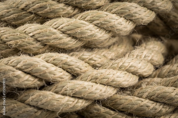 Fototapeta Old rope close up