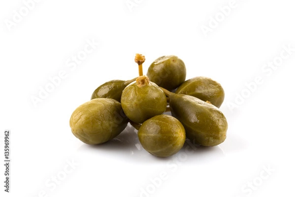 Obraz Heap of canned capers