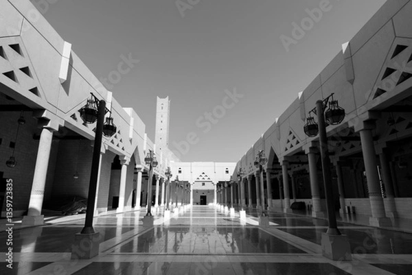 Obraz Imam Turki bin Abdullah Mosque near Dira Square in downtown Riyadh in Kingdom of Saudi Arabia