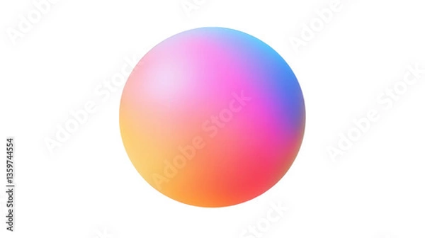 Fototapeta Colorful Gradient Sphere Abstract