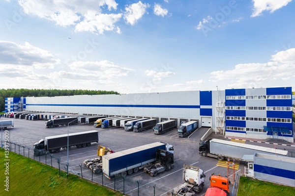 Fototapeta nowoczesne centrum logistyczne