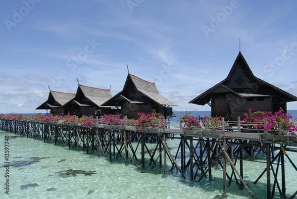 Obraz 水上コテージ