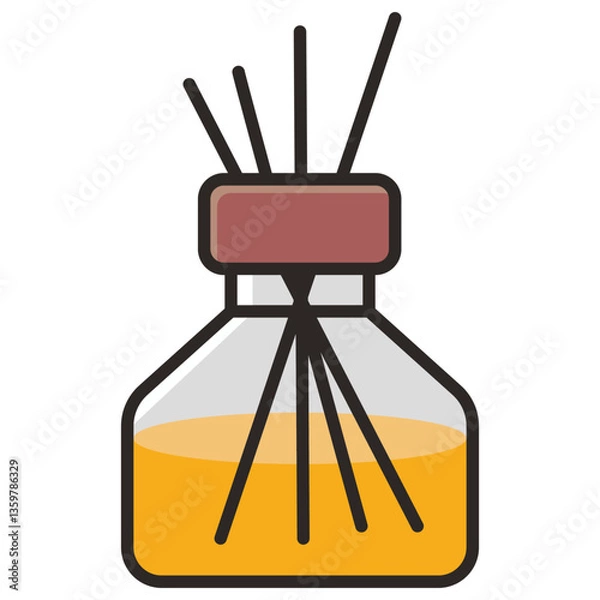 Obraz Diffuser vector cartoon illustration isolated on a white background.