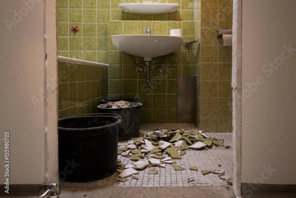 Fototapeta Bad wird renoviert