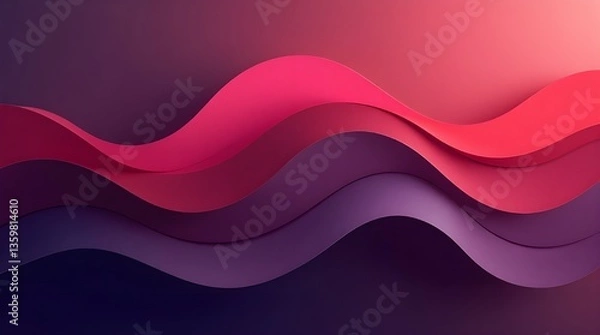Fototapeta Abstract Waves Modern Graphic with Copy Space