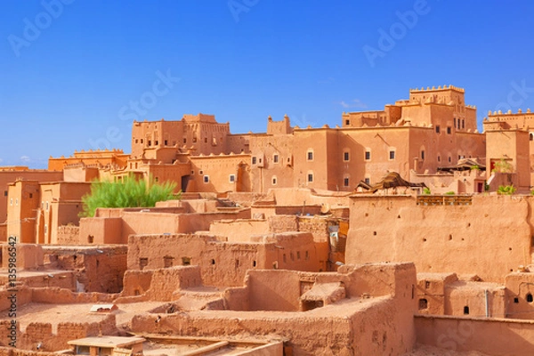 Fototapeta Taourirt Kasbah in the city of Ouarzazate. It is one of the landmarks of Morocco