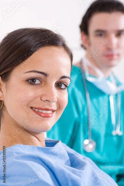 Fototapeta patient and doctor