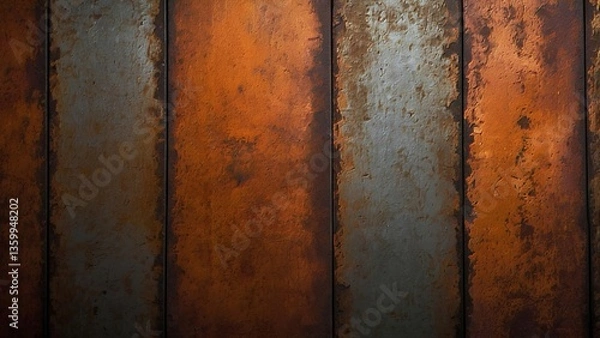 Fototapeta Rustic Oxidized Metal Texture Gradient Background