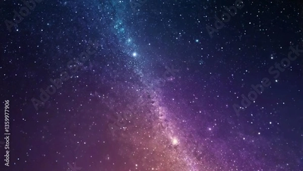 Fototapeta Celestial Interstellar Dust Gradient Background with Stardust Glow