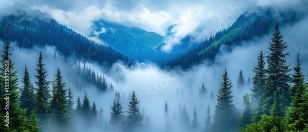 Obraz Misty Mountain Majesty
