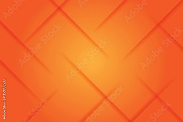 Fototapeta Abstract Orange waves geometric background. Modern background design. gradient color.