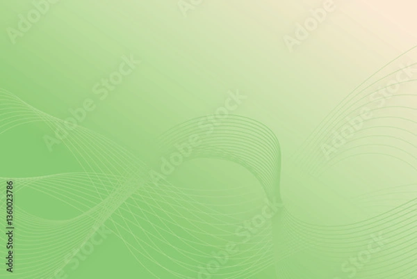 Fototapeta abstract green wavy background
