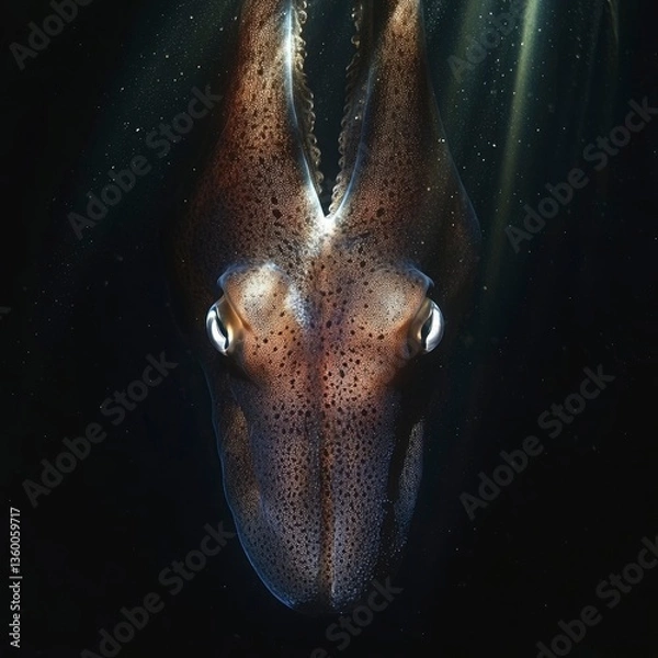Obraz Majestic Humboldt Squid Close-Up Underwater Encounter