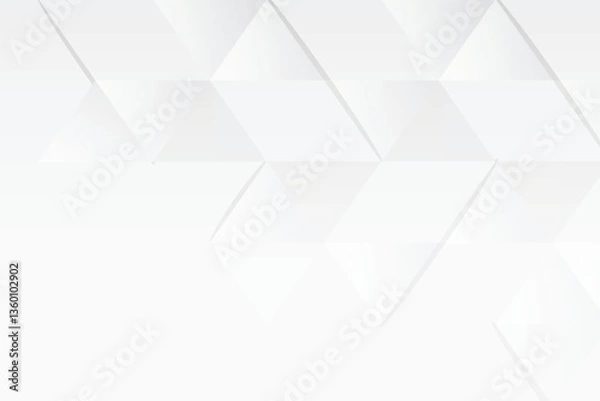 Obraz Abstract white and grey background. Subtle abstract background, Abstract pale geometric pattern. eps 10.Vector illustration