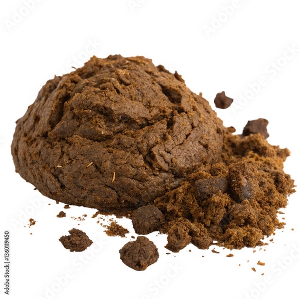 Obraz Sacred cow dung isolated on transparent background  
